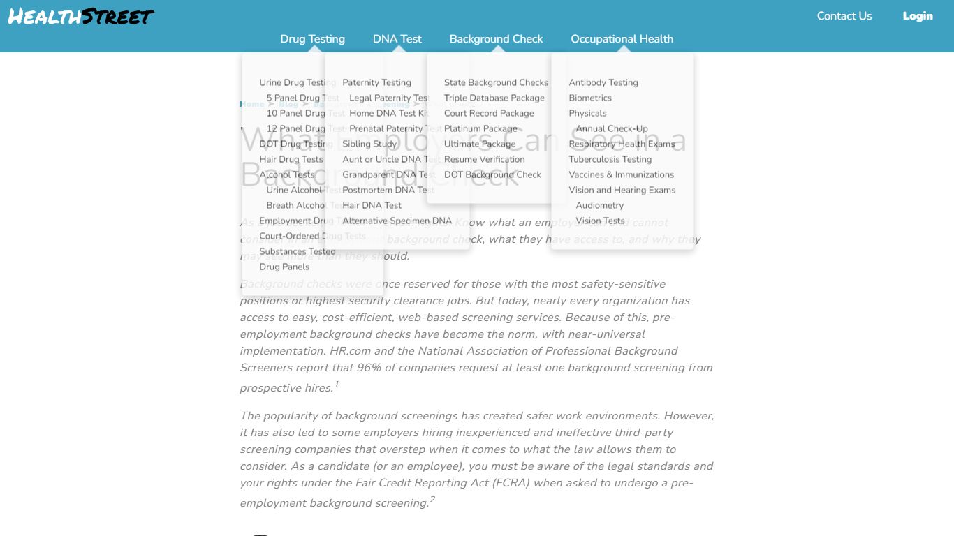 What Employers Can See in a Background Check - health-street.net